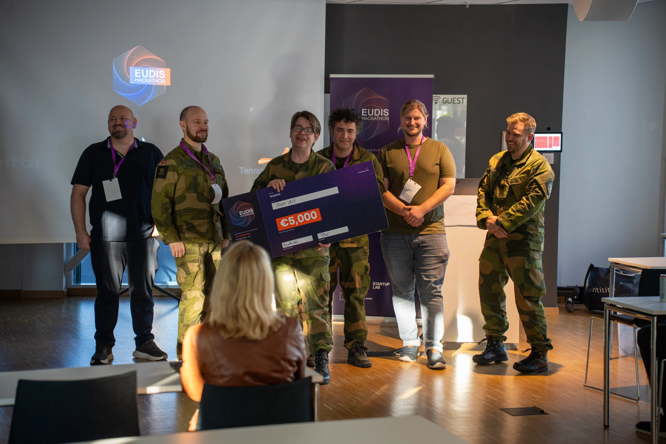 Winning team Vale, Norway, EUDIS Hackathon Autumn 2026